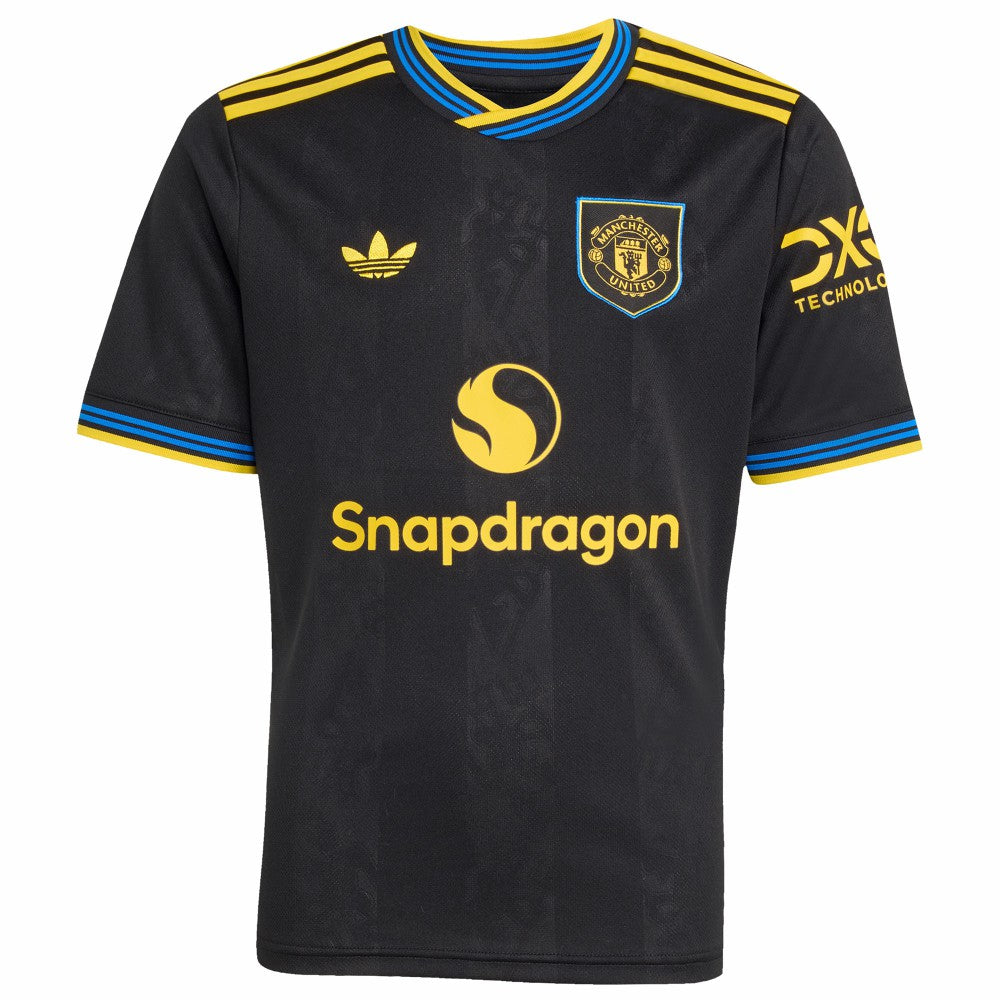 Bruno Fernandes Manchester United Youth 2025/26 Third Replica Player Jersey Black - Adidas outlet