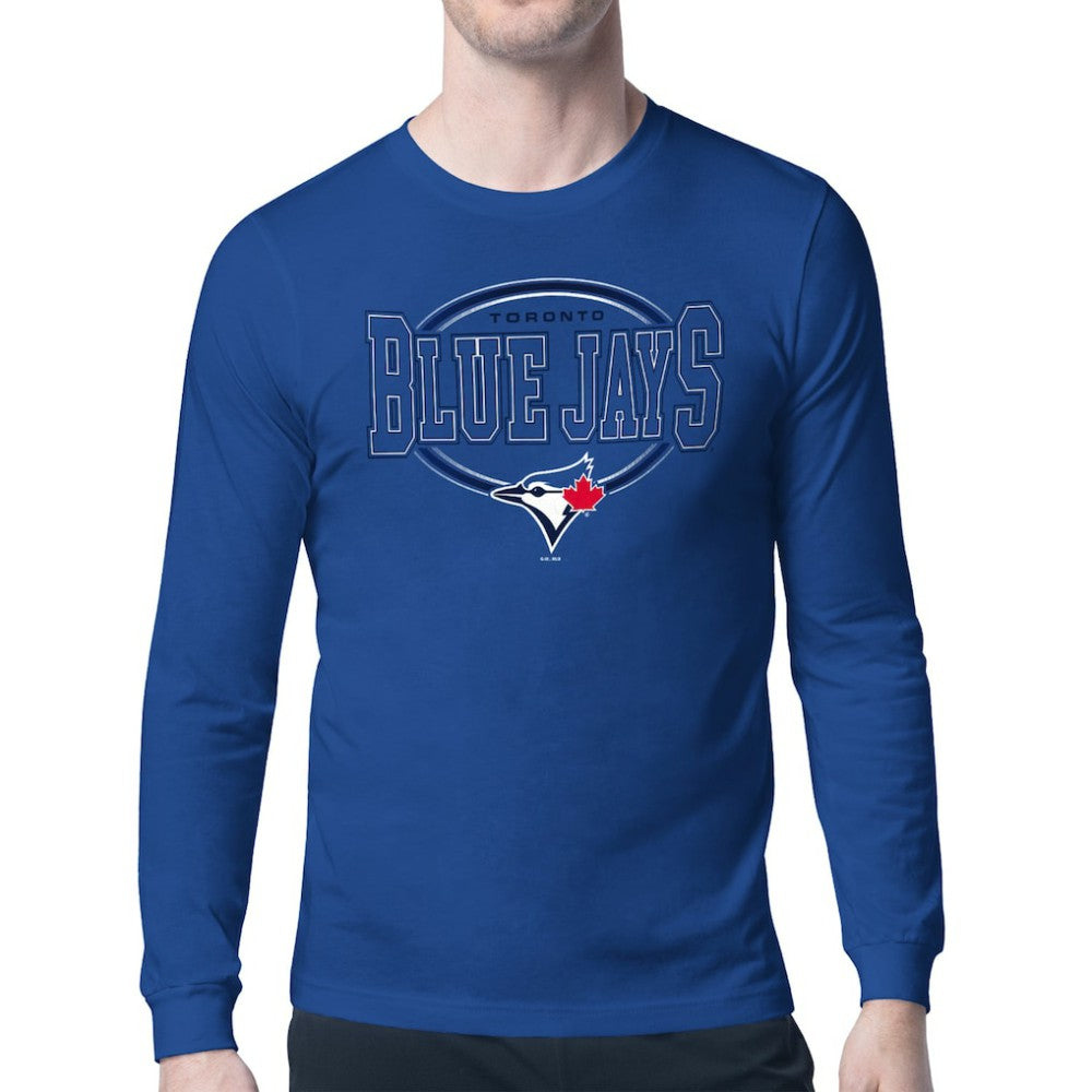 Toronto Blue Jays Starter Team Track Graphic Long Sleeve T-Shirt - Royal T-shirts