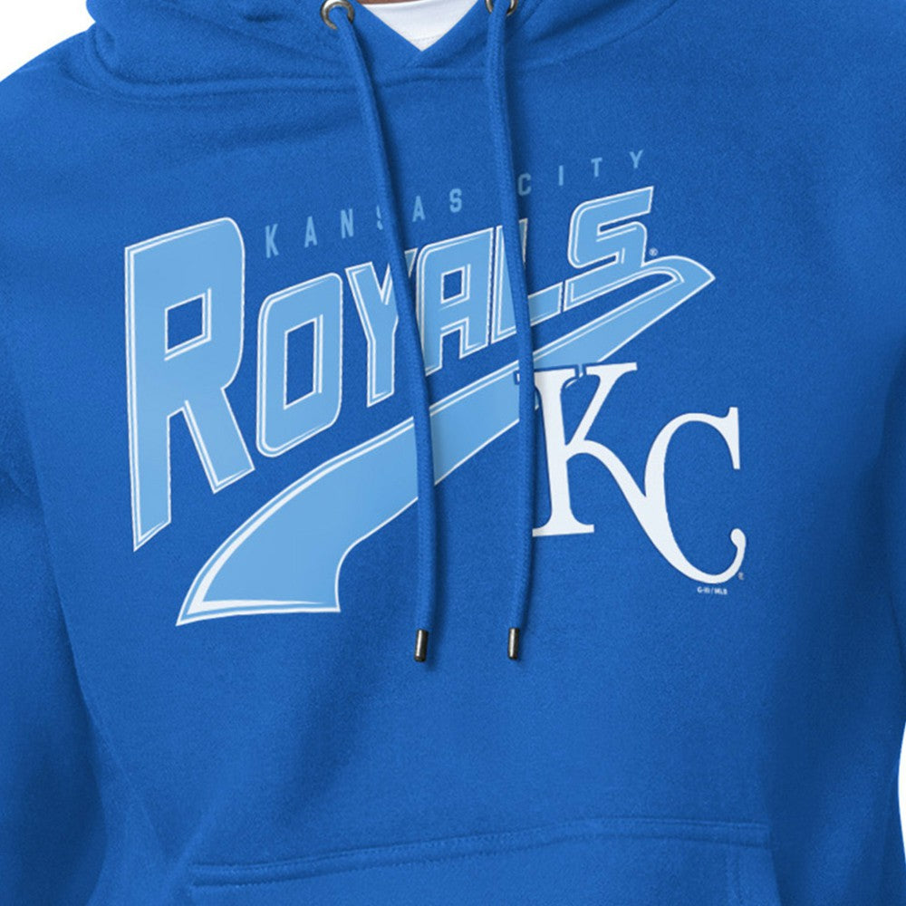 Kansas City Royals Starter Modern Tailsweep Fleece Tri-Blend Pullover Hoodie - Royal Hoodies