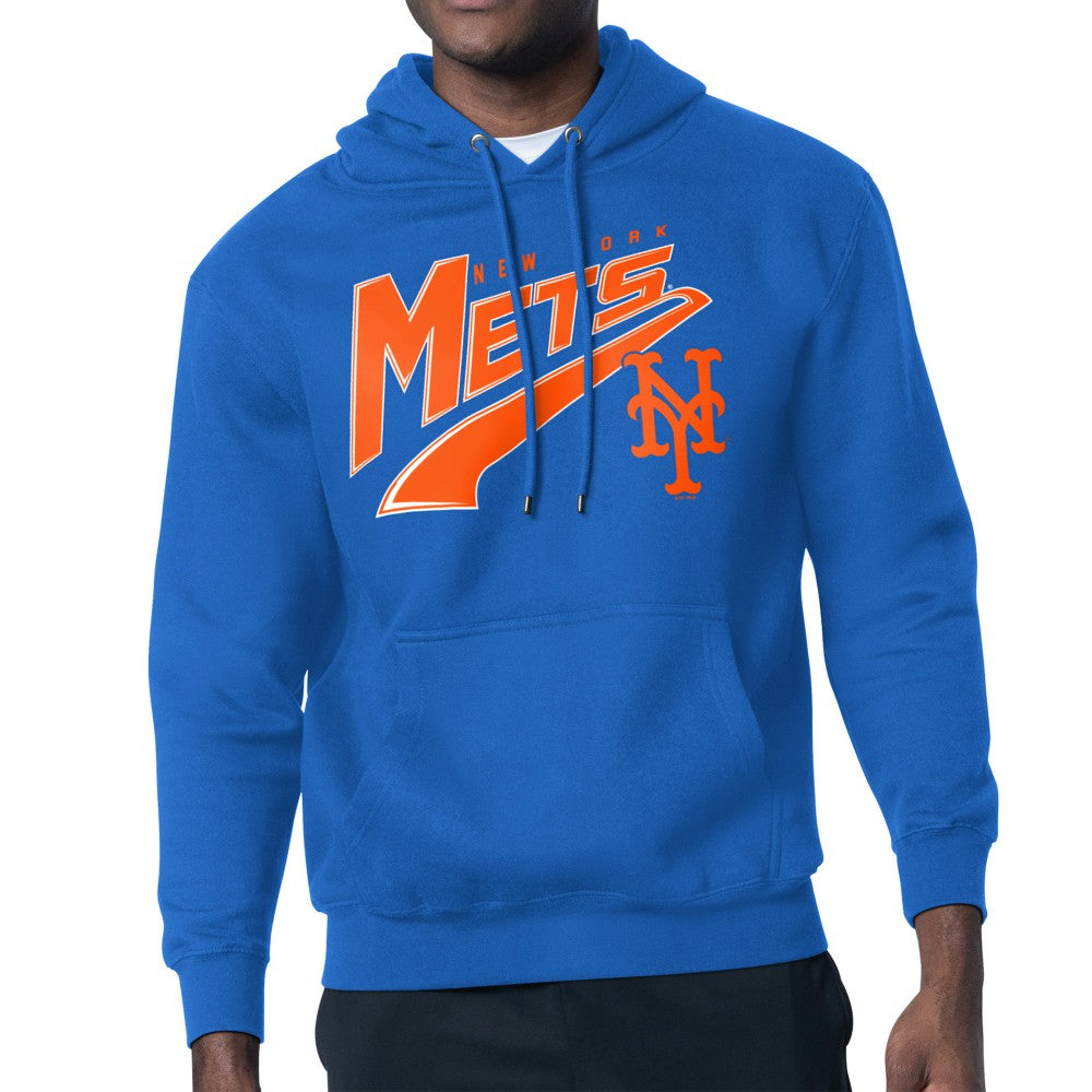 New York Mets Starter Modern Tailsweep Fleece Tri-Blend Pullover Hoodie - Royal Hoodies