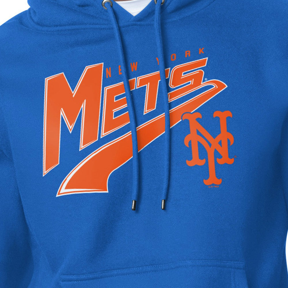 New York Mets Starter Modern Tailsweep Fleece Tri-Blend Pullover Hoodie - Royal Hoodies