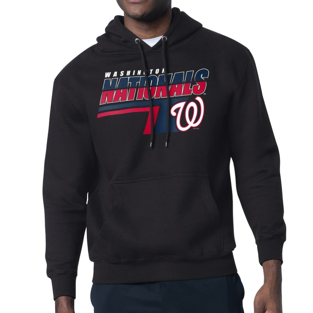 Washington Nationals Starter Logo Push Graphic Hoodie - Black Hoodies