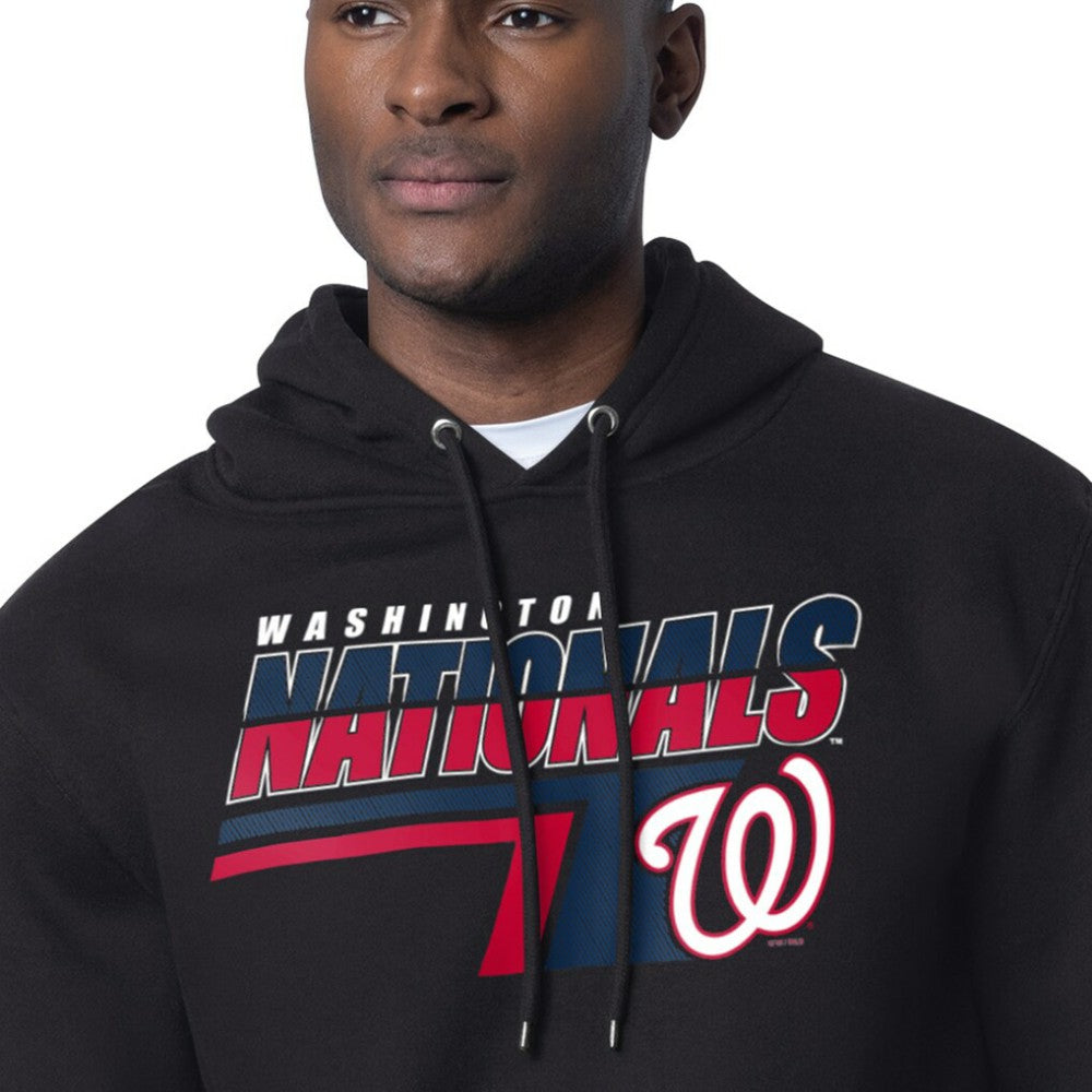 Washington Nationals Starter Logo Push Graphic Hoodie - Black Hoodies