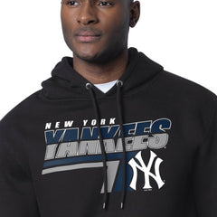 New York Yankees Starter Logo Push Graphic Hoodie - Black Hoodies