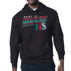Seattle Mariners Starter Logo Push Graphic Hoodie - Black Hoodies
