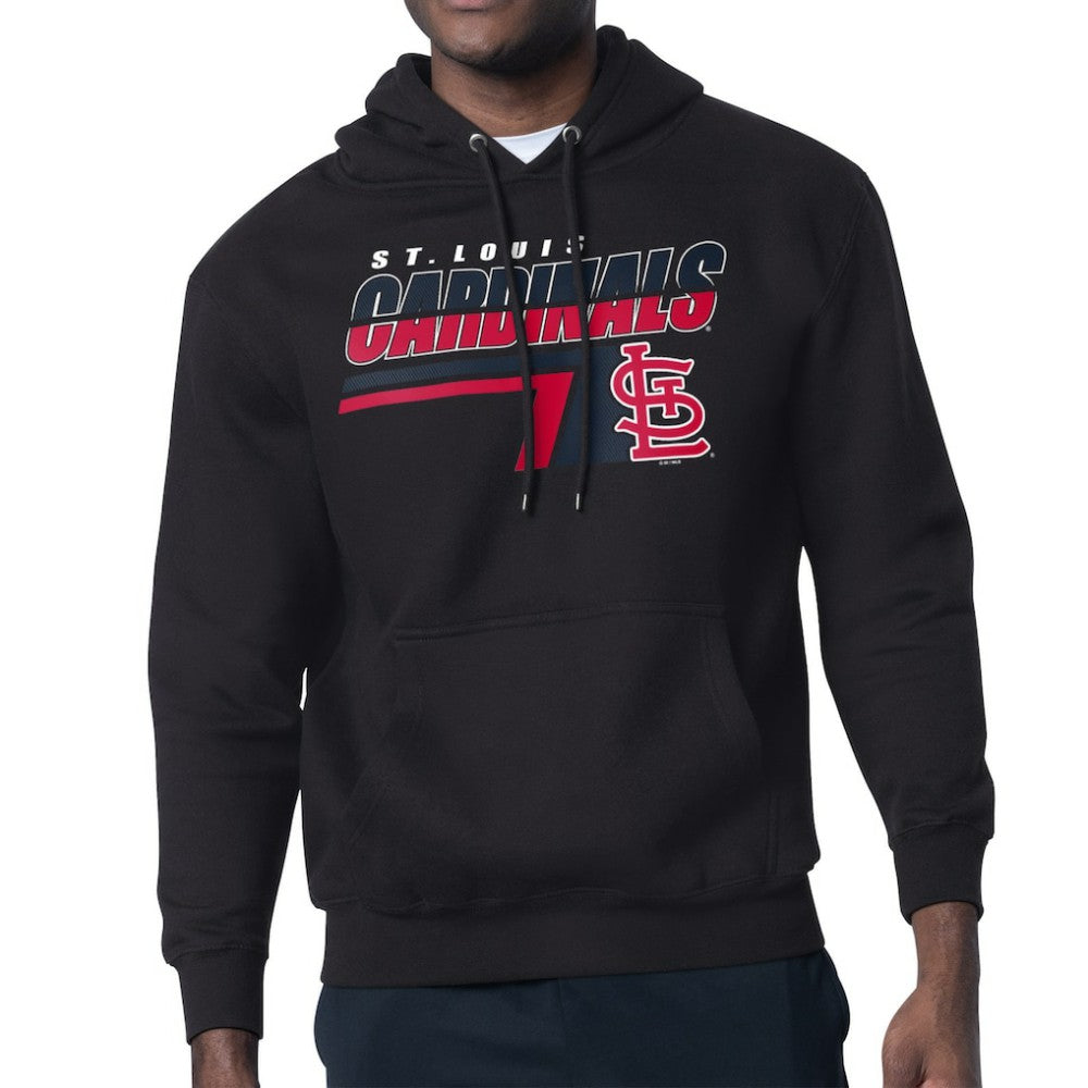 St. Louis Cardinals Starter Logo Push Graphic Hoodie - Black Hoodies