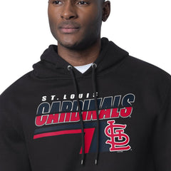 St. Louis Cardinals Starter Logo Push Graphic Hoodie - Black Hoodies