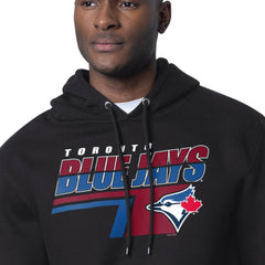 Toronto Blue Jays Starter Logo Push Graphic Hoodie - Black Hoodies