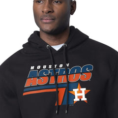 Houston Astros Starter Logo Push Graphic Hoodie - Black Hoodies