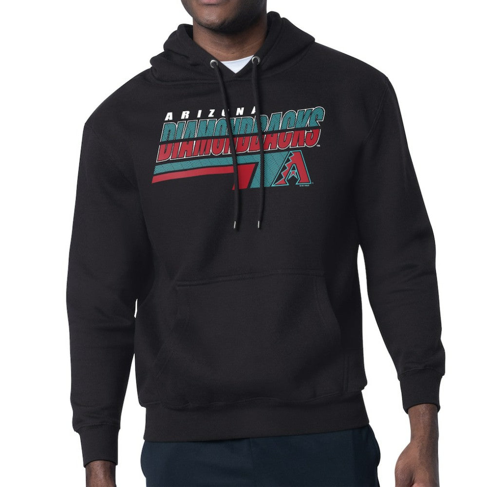 Arizona Diamondbacks Starter Logo Push Graphic Hoodie - Black Hoodies