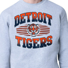 Detroit Tigers Starter Team Grit Graphic Fleece Pullover Sweatshirt - Heather Gray Pullover