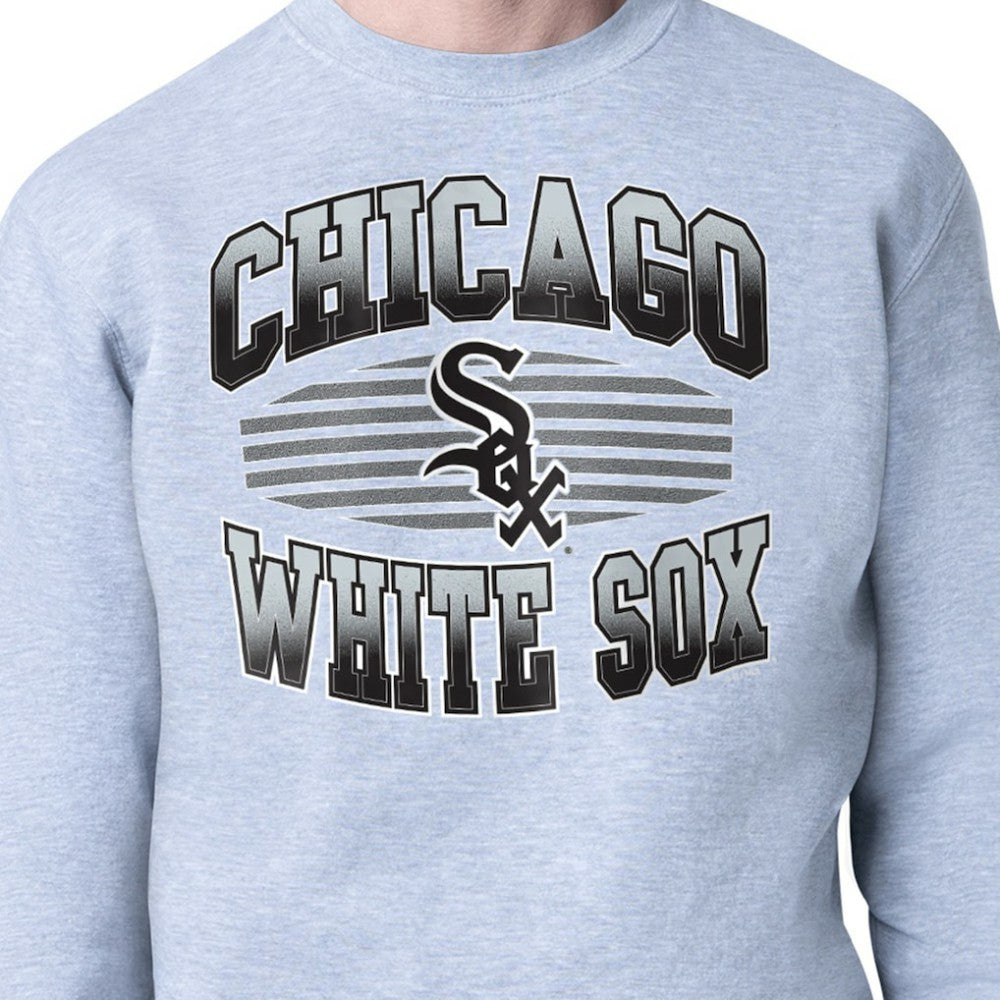 Chicago White Sox Starter Team Grit Graphic Fleece Pullover Sweatshirt - Heather Gray Pullover