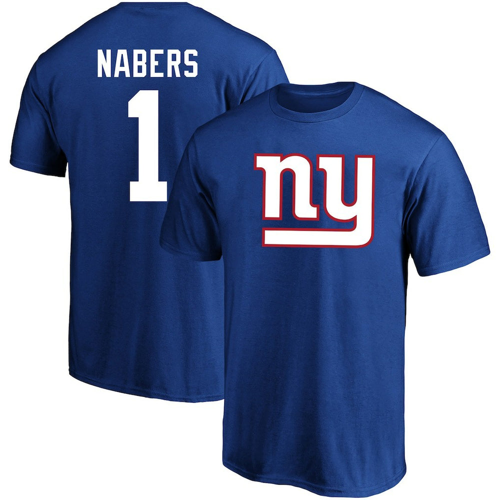 Malik Nabers New York Giants Big & Tall Player Name & Number T-Shirt - Royal T-shirts