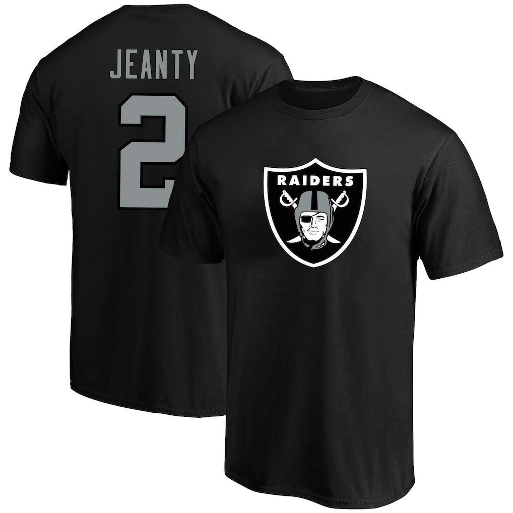 Ashton Jeanty Las Vegas Raiders Big & Tall Player Name & Number T-Shirt - Black T-shirts