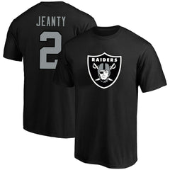 Ashton Jeanty Las Vegas Raiders Big & Tall Player Name & Number T-Shirt - Black T-shirts