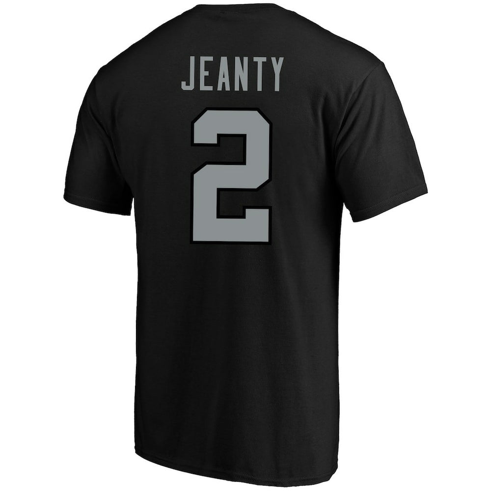Ashton Jeanty Las Vegas Raiders Big & Tall Player Name & Number T-Shirt - Black T-shirts