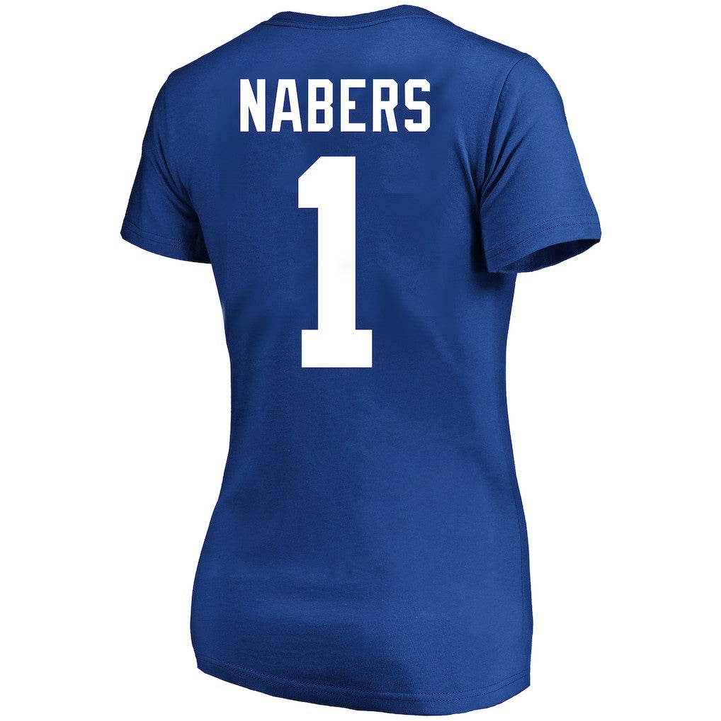 Malik Nabers New York Giants Women's Plus Size Name & Number T-Shirt - Royal T-shirts