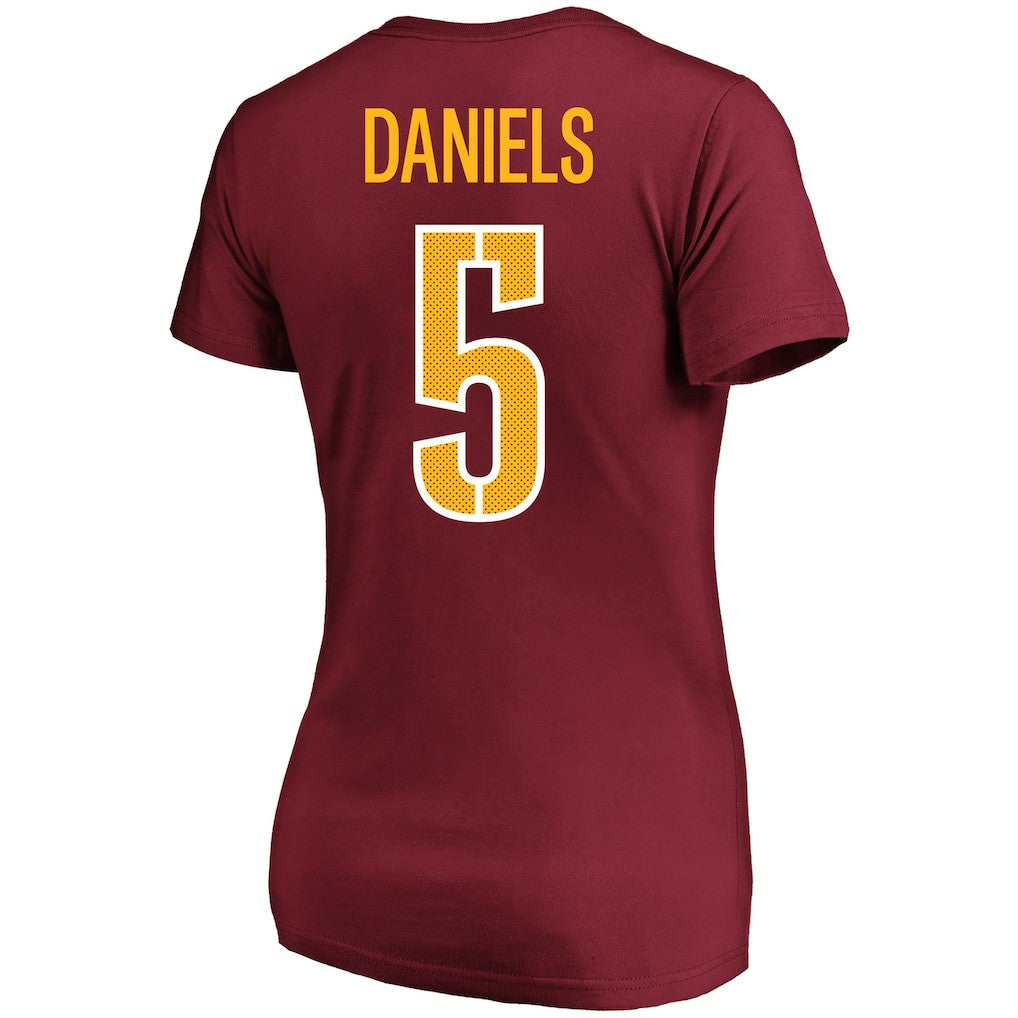 Jayden Daniels Washington Commanders Women's Plus Size Name & Number T-Shirt - Burgundy T-shirts