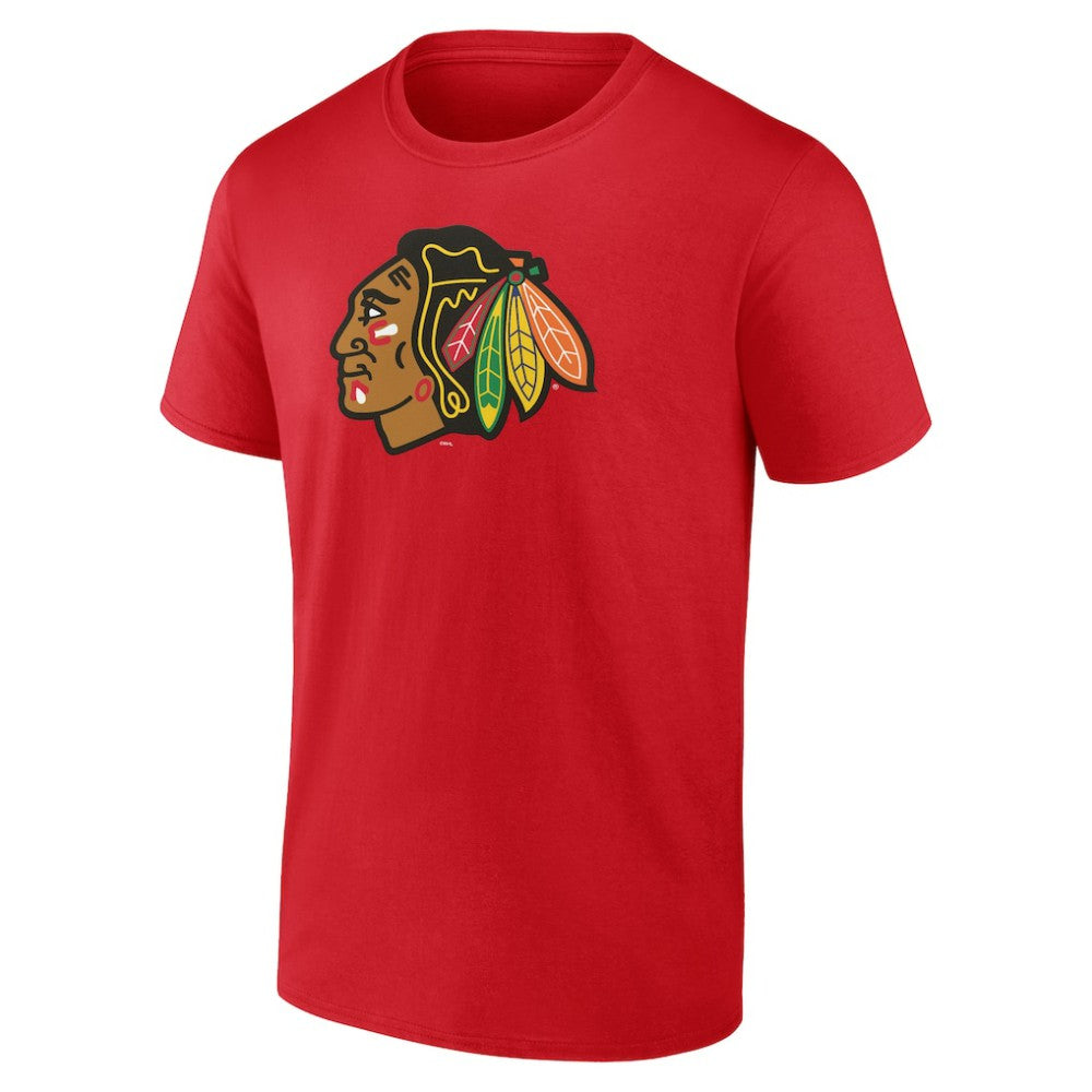 Chicago Blackhawks Primary Logo T-Shirt - Red | US 203353766