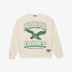Philadelphia Eagles Women's Tonal Arch Sweatshirt - Cream Sweatshirts