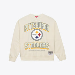 Pittsburgh Steelers Women's Tonal Arch Sweatshirt - Cream Sweatshirts