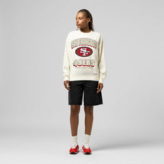 San Francisco 49ers Women's Tonal Arch Sweatshirt - Cream Sweatshirts