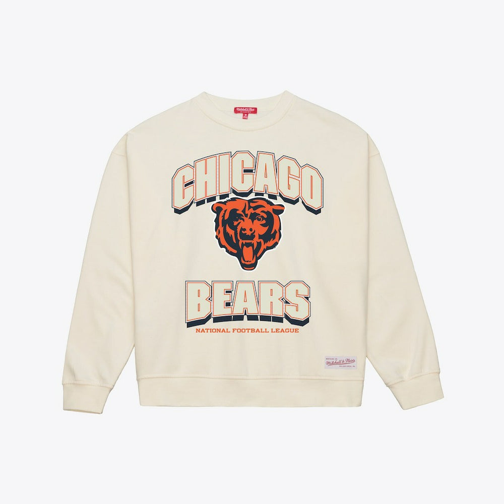Chicago Bears Women's Tonal Arch Sweatshirt - Cream Sweatshirts