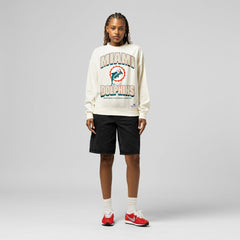 Miami Dolphins Women's Tonal Arch Sweatshirt - Cream Sweatshirts
