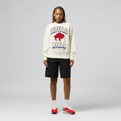 Buffalo Bills Women's Tonal Arch Sweatshirt - Cream Sweatshirts