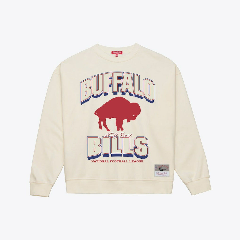 Buffalo Bills Women's Tonal Arch Sweatshirt - Cream Sweatshirts