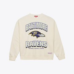 Baltimore Ravens Women's Tonal Arch Sweatshirt - Cream Sweatshirts
