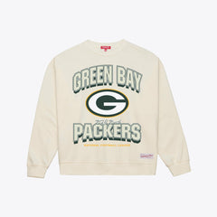 Green Bay Packers Women's Tonal Arch Sweatshirt - Cream Sweatshirts