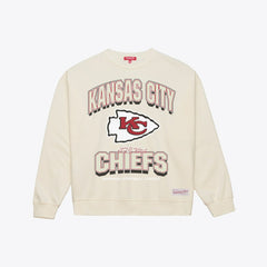 Kansas City Chiefs Women's Tonal Arch Sweatshirt - Cream Sweatshirts
