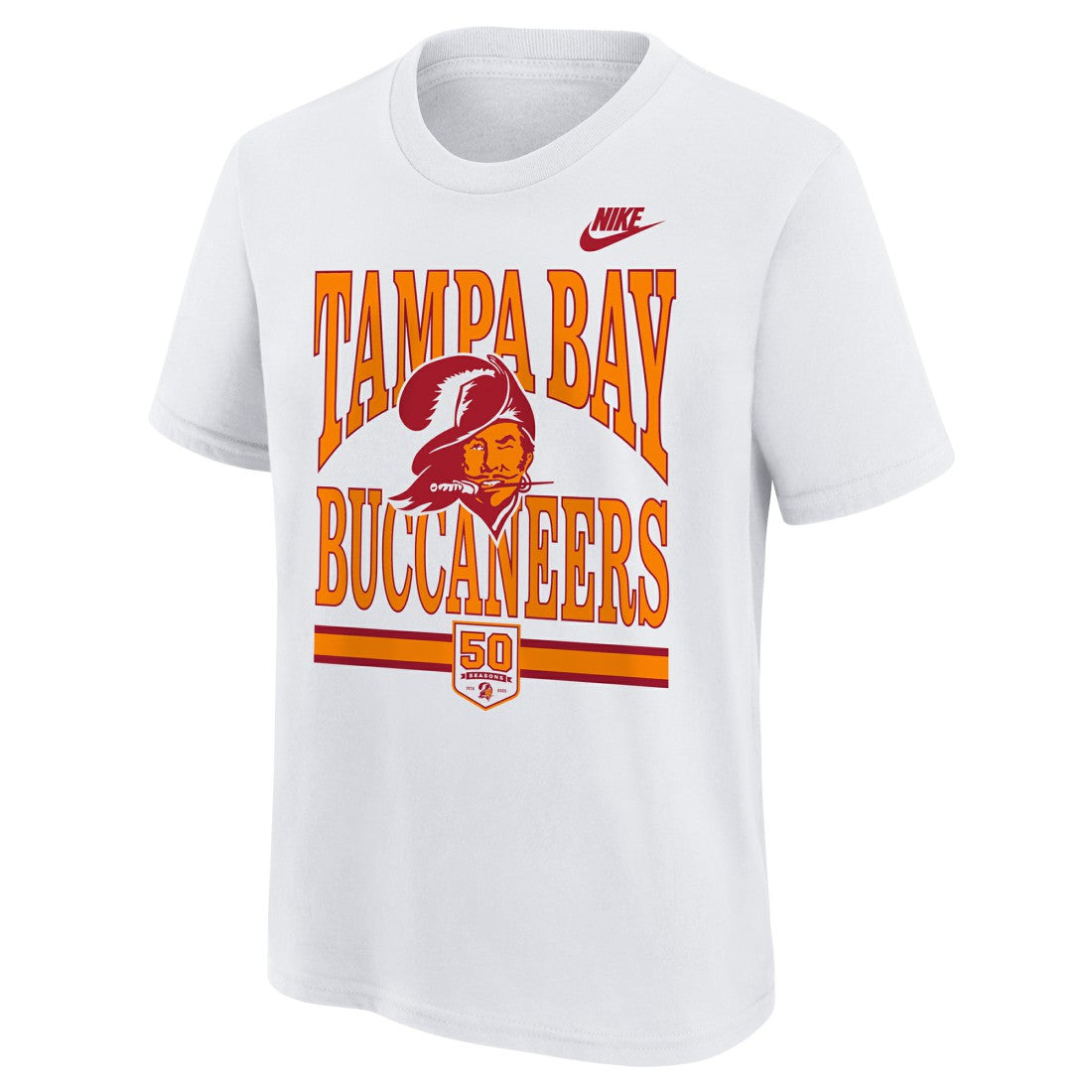 Tampa Bay Buccaneers Outerstuff Youth 50th Anniversary T-Shirt - White T-shirts