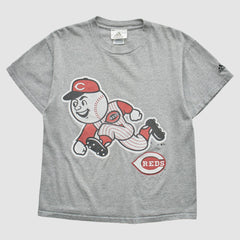 Cincinnati Reds Adidas 2000s T-Shirt - Gray - Vintage T-shirts