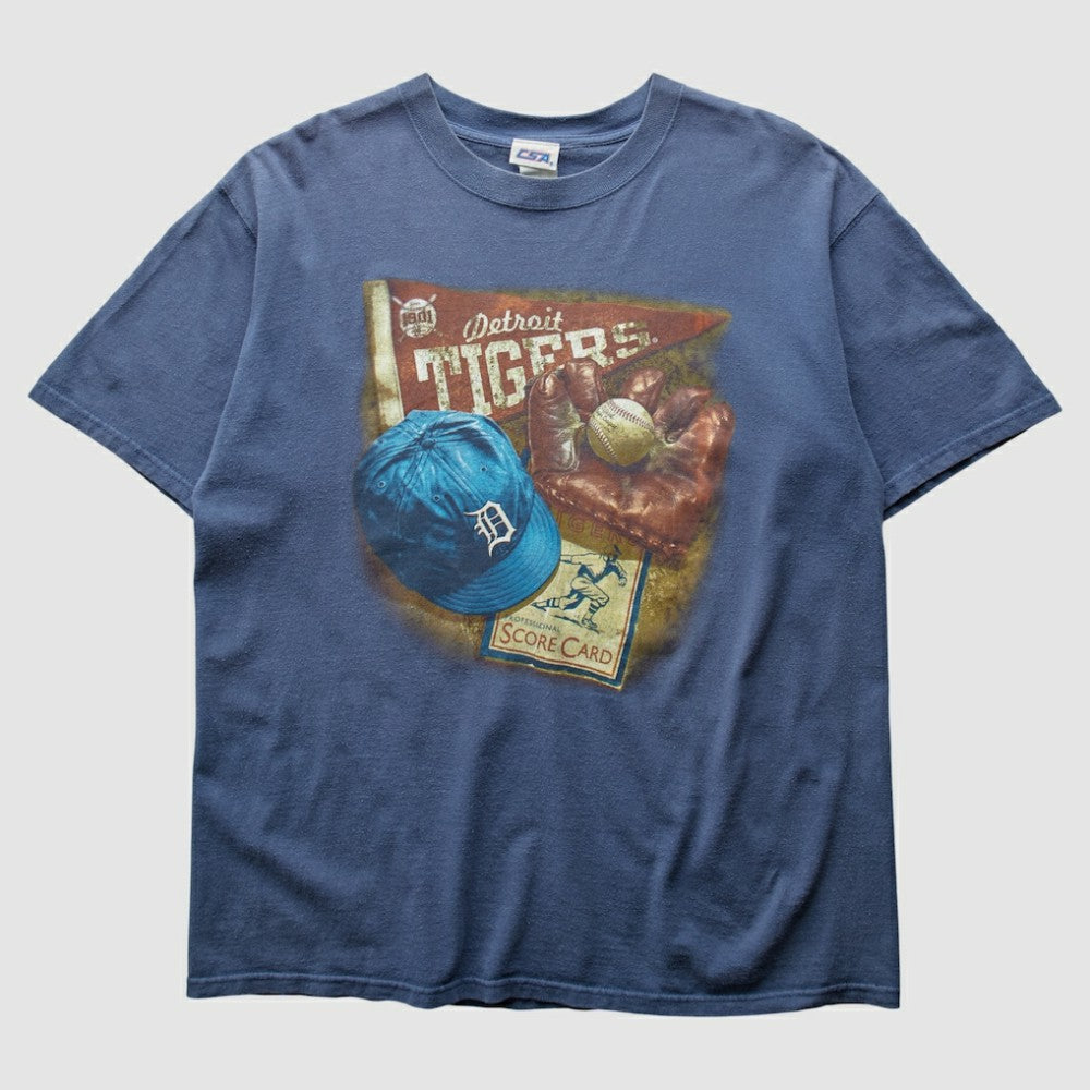 Detroit Tigers 2000s T-Shirt - Blue - Vintage T-shirts