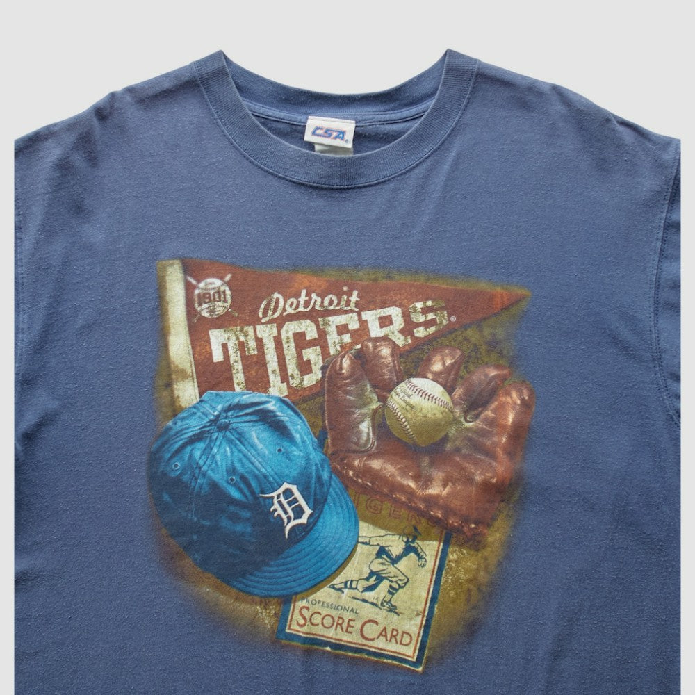 Detroit Tigers 2000s T-Shirt - Blue - Vintage T-shirts