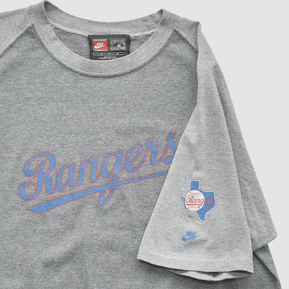 Texas Rangers Nike 2000s T-Shirt - Gray - Vintage T-shirts