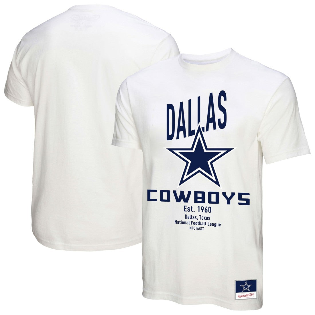 Dallas Cowboys Women's Logo Rise Boyfriend T-Shirt - White T-shirts