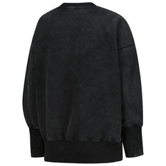 Dallas Cowboys Women's Delineate Mineral Wash Crewneck Sweatshirt - Black Sweatshirts