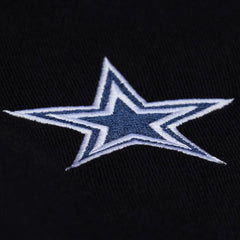 Dallas Cowboys Women's Cropped Long Sleeve Rugby Polo - Black