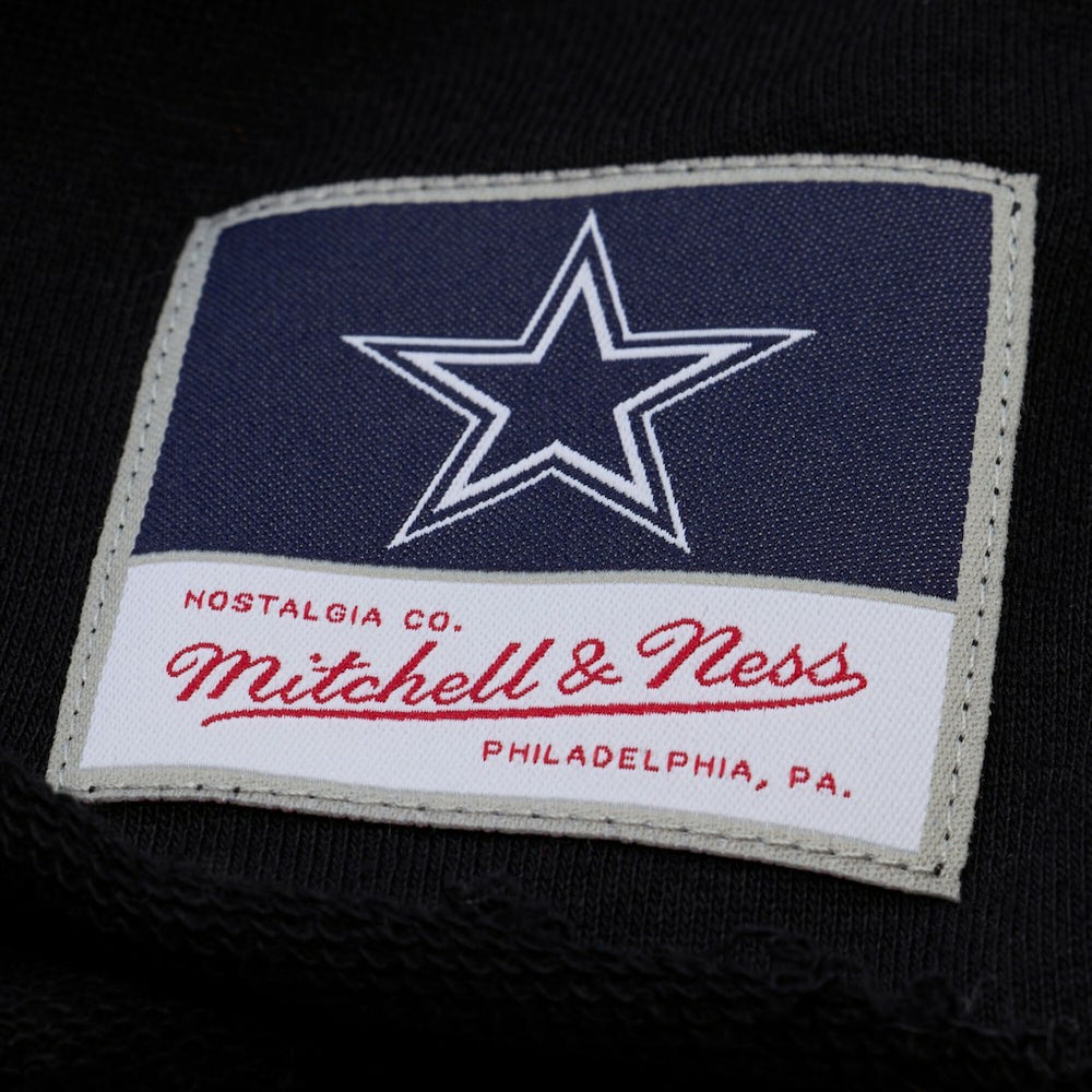 Dallas Cowboys Women's Cropped Long Sleeve Rugby Polo - Black