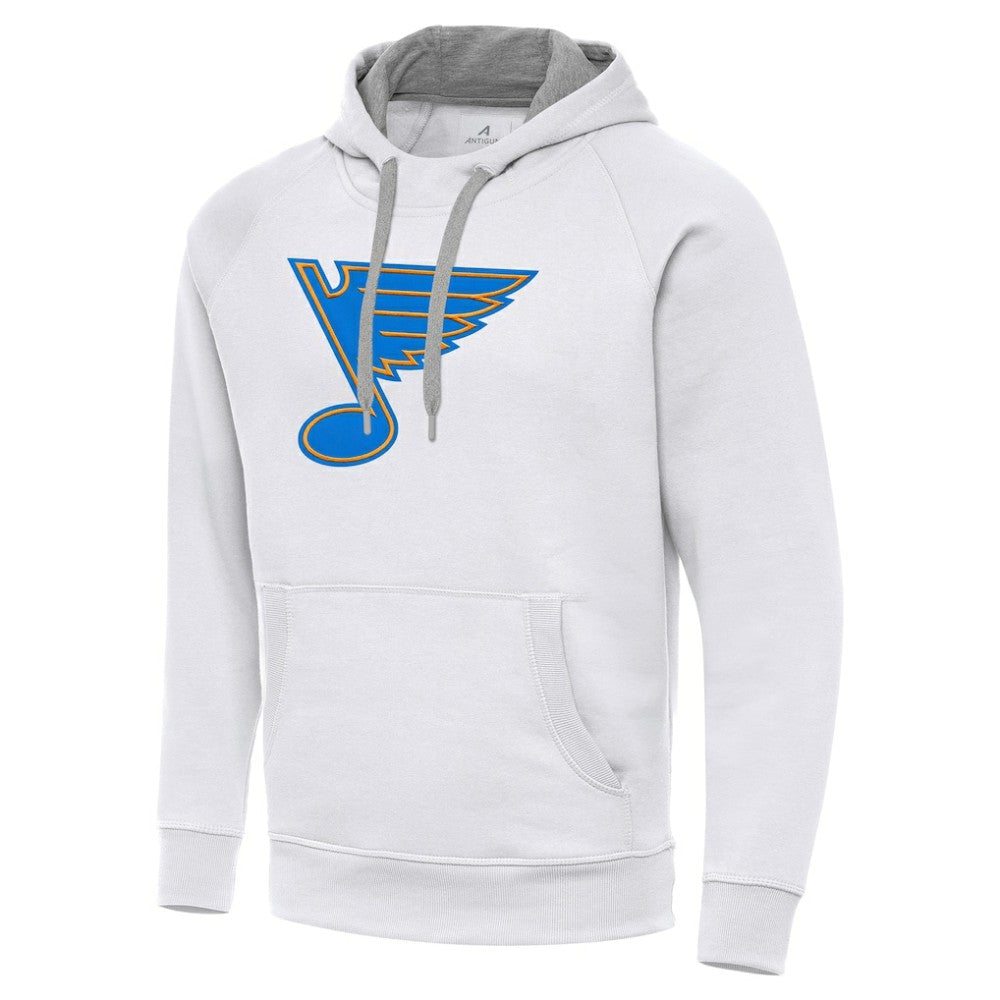 St. Louis Blues Antigua Victory Pullover Hoodie - White | US 203361766
