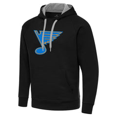 St. Louis Blues Antigua Victory Pullover Hoodie - Black | US 203361767