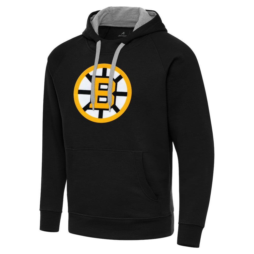Boston Bruins Antigua Victory Pullover Hoodie - Black | US 203361773