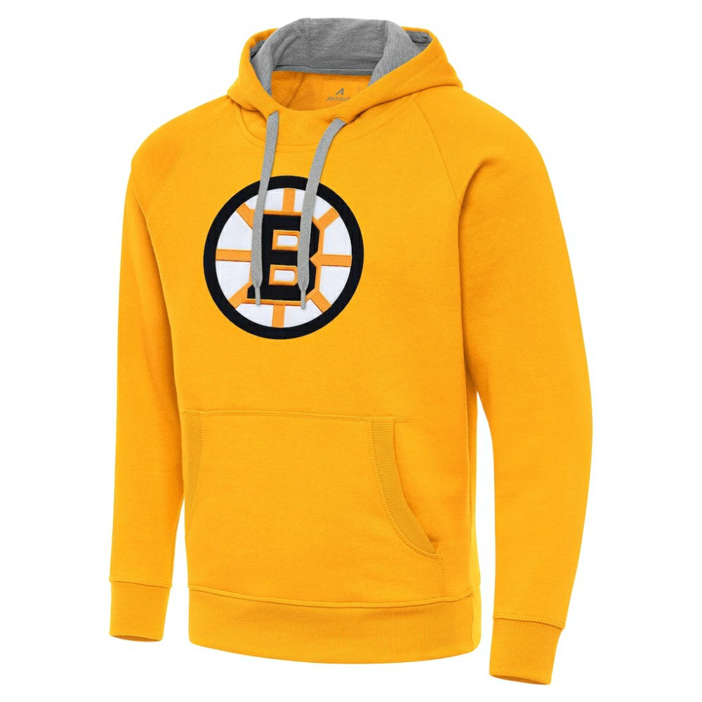 Boston Bruins Antigua Victory Pullover Hoodie - Gold | US 203361775