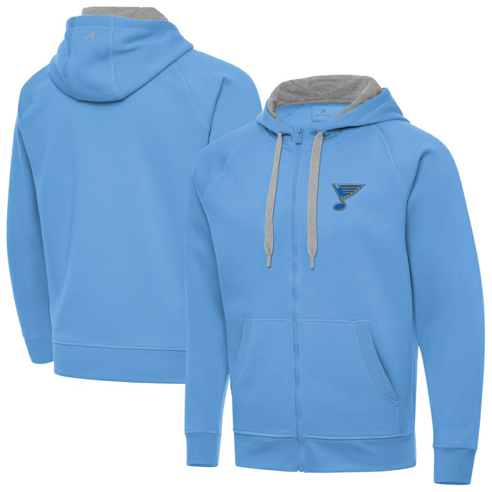 St. Louis Blues Antigua Victory Full-Zip Hoodie - Blue | US 203361778