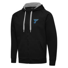 St. Louis Blues Antigua Victory Full-Zip Hoodie - Black | US 203361781