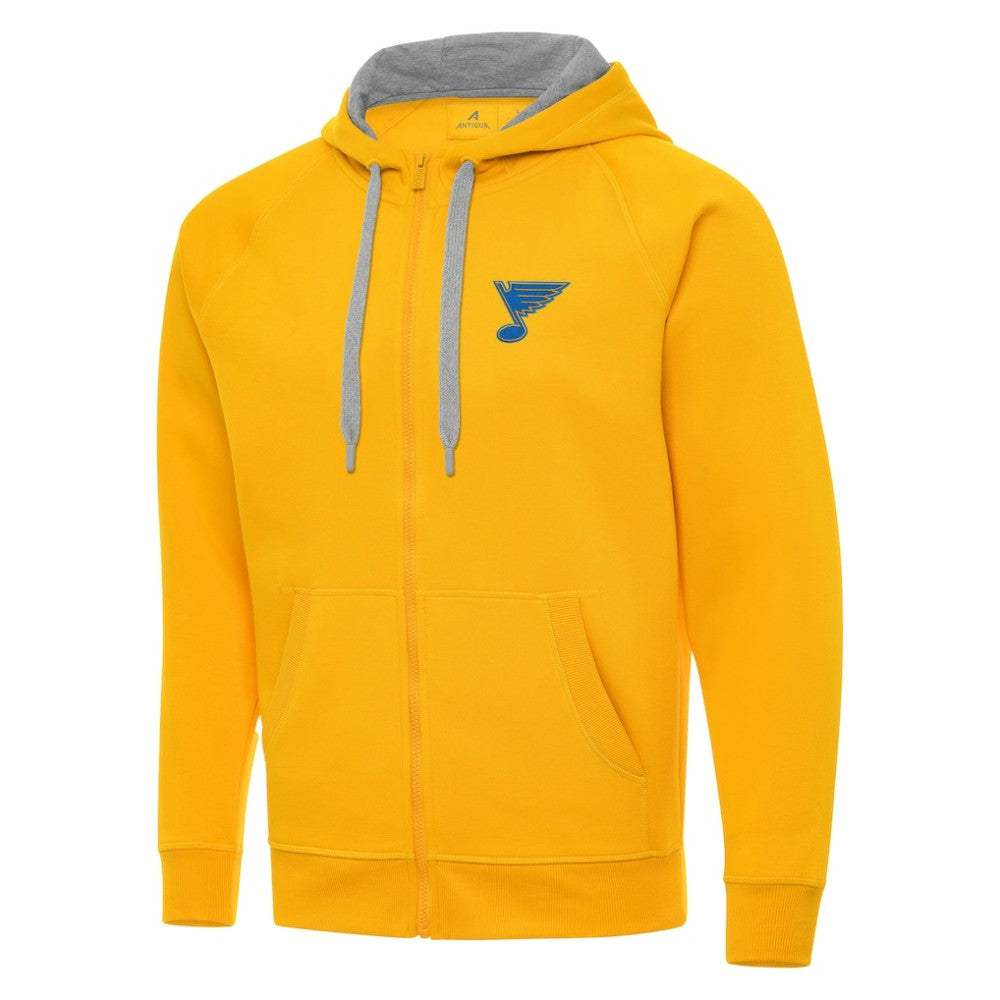St. Louis Blues Antigua Victory Full-Zip Hoodie - Gold | US 203361783