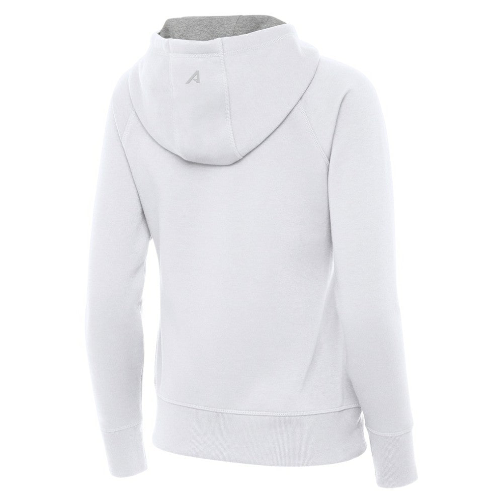Boston Bruins Antigua Women's Victory Full-Zip Hoodie - White | US 203361794